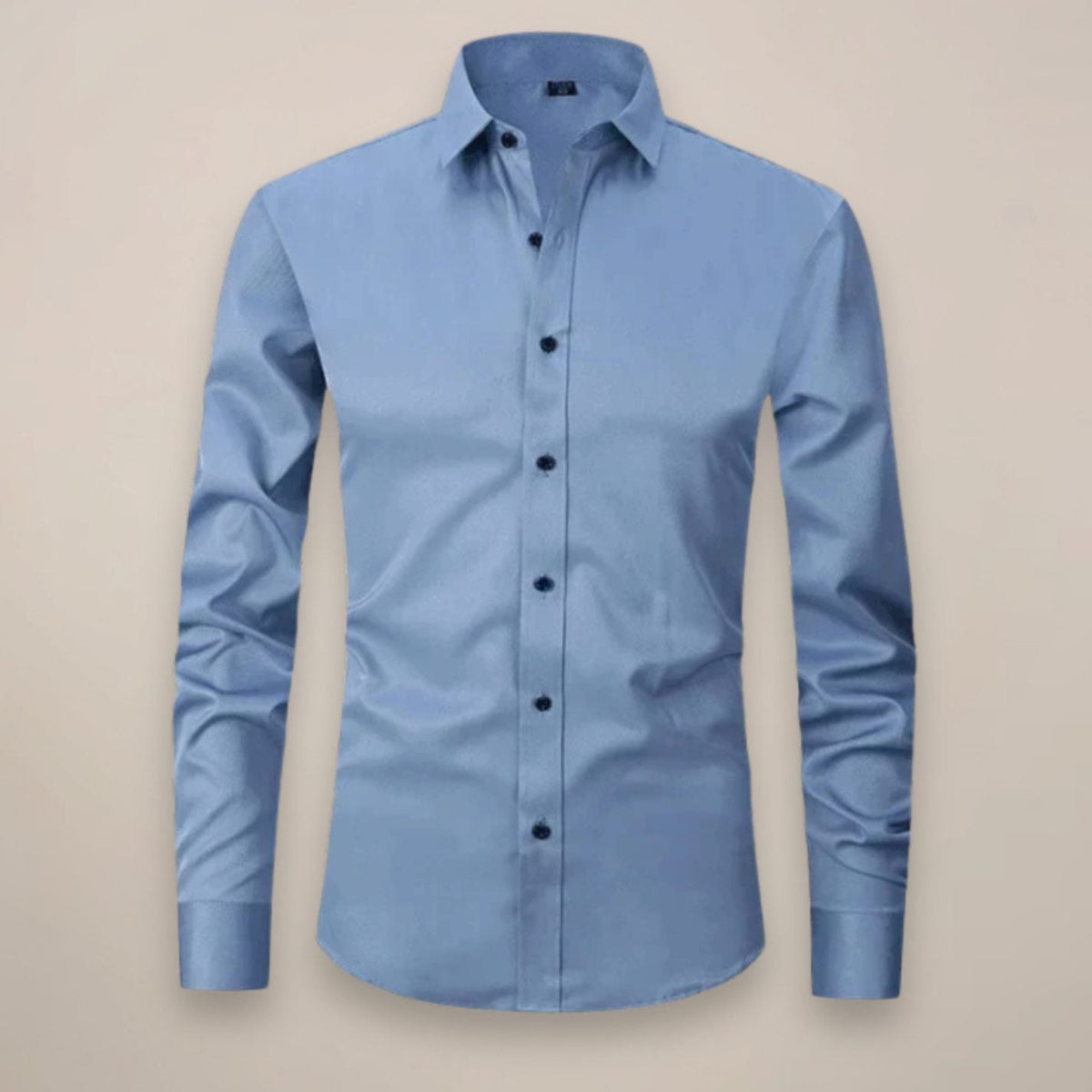 Jorn | Slim-fit herenoverhemd met gespreide kraag en borstzak