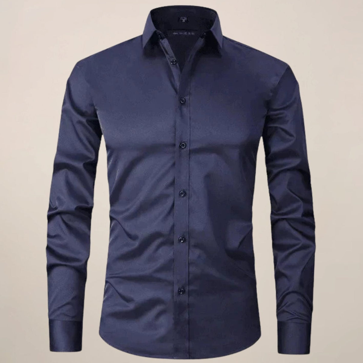 Jorn | Slim-fit herenoverhemd met gespreide kraag en borstzak