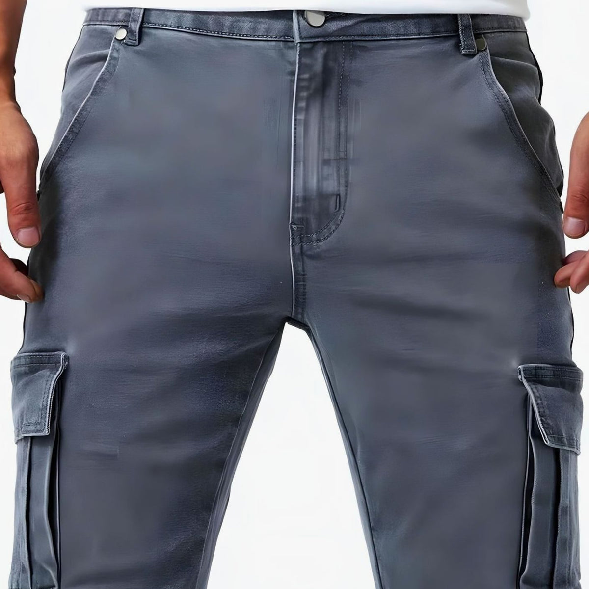 Rik | Slim-fit cargobroek met zes zakken
