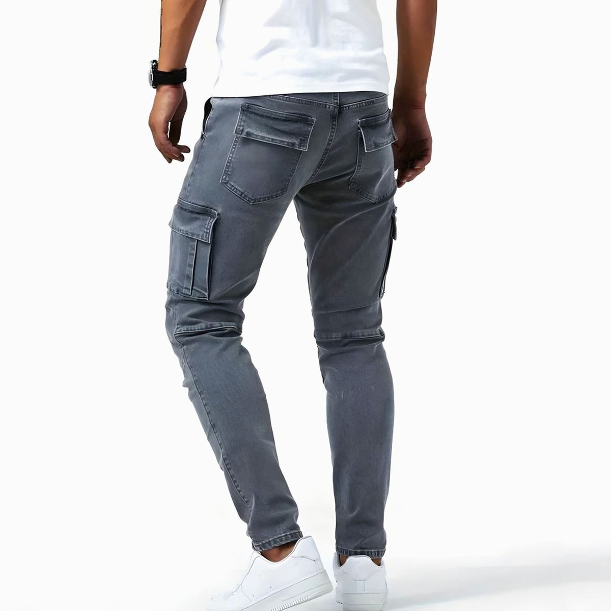 Rik | Slim-fit cargobroek met zes zakken