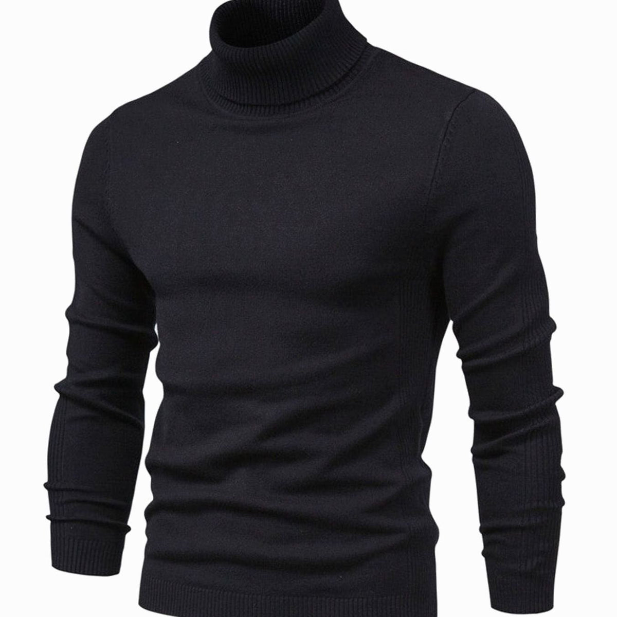 Milan | Slim-fit coltrui voor heren met geribde boorden