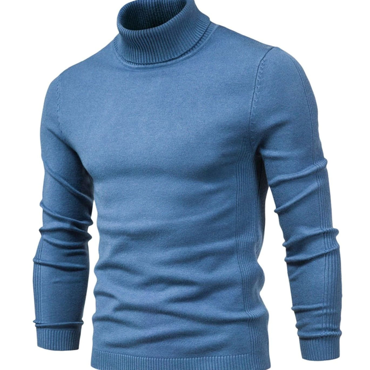 Milan | Slim-fit coltrui voor heren met geribde boorden