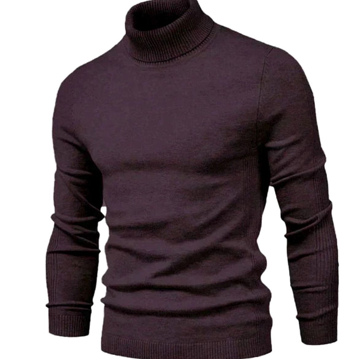 Milan | Slim-fit coltrui voor heren met geribde boorden