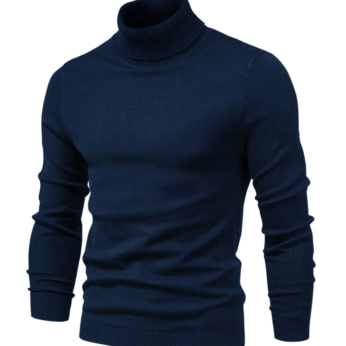 Milan | Slim-fit coltrui voor heren met geribde boorden