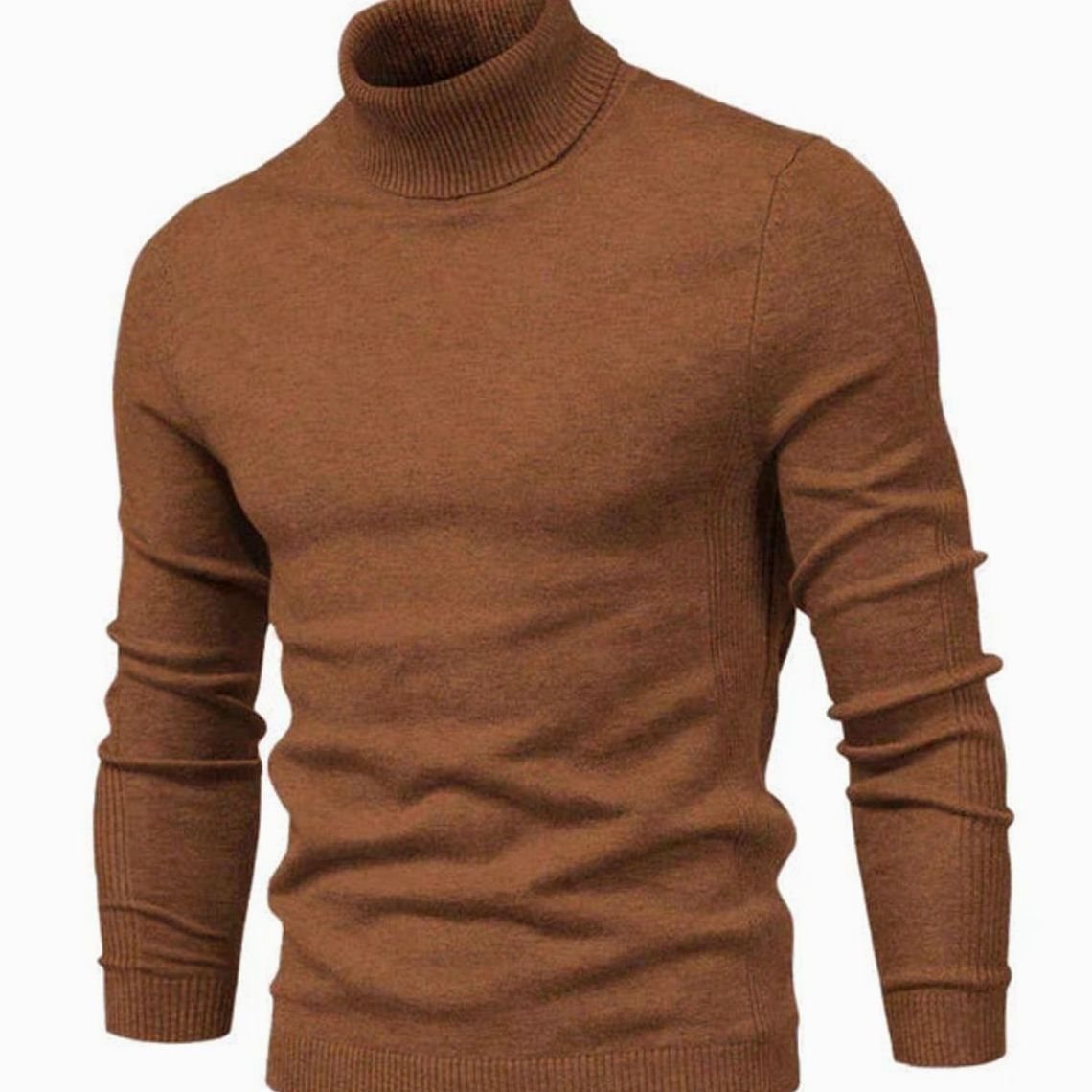 Milan | Slim-fit coltrui voor heren met geribde boorden