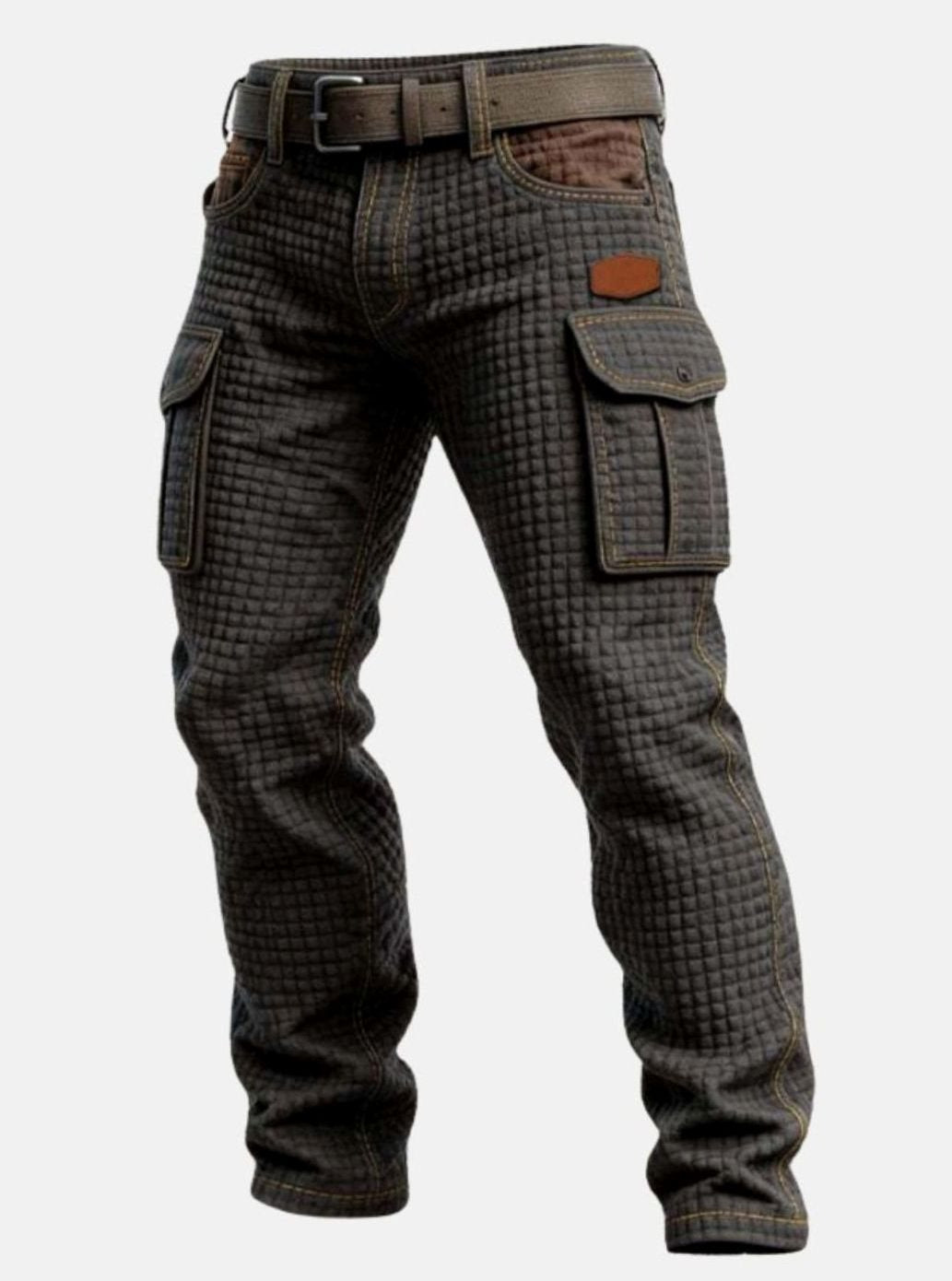 Thomas | Slim-fit cargobroek met wafelstructuur