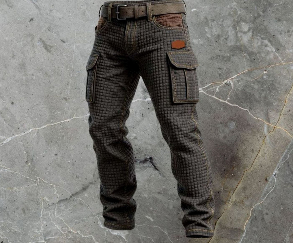 Thomas | Slim-fit cargobroek met wafelstructuur