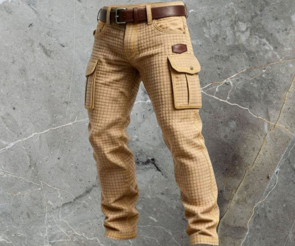 Thomas | Slim-fit cargobroek met wafelstructuur