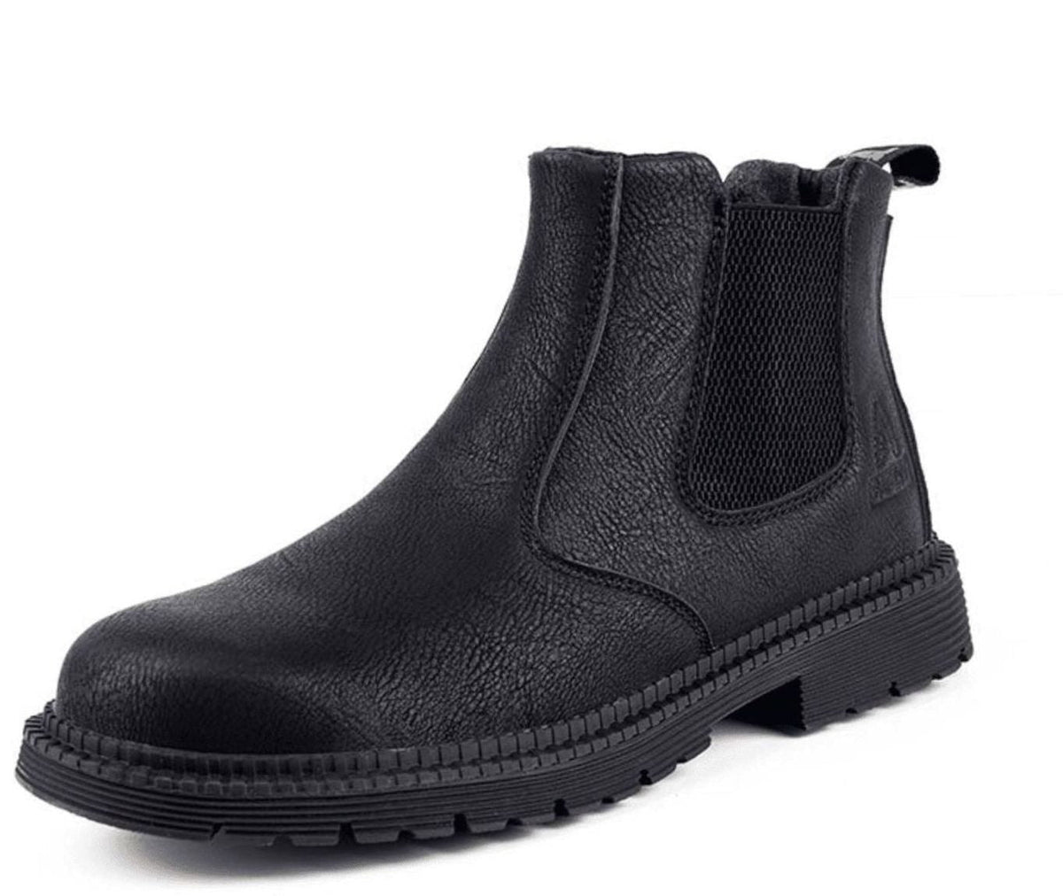 Chelsea herenboots van imitatieleer met profielzool