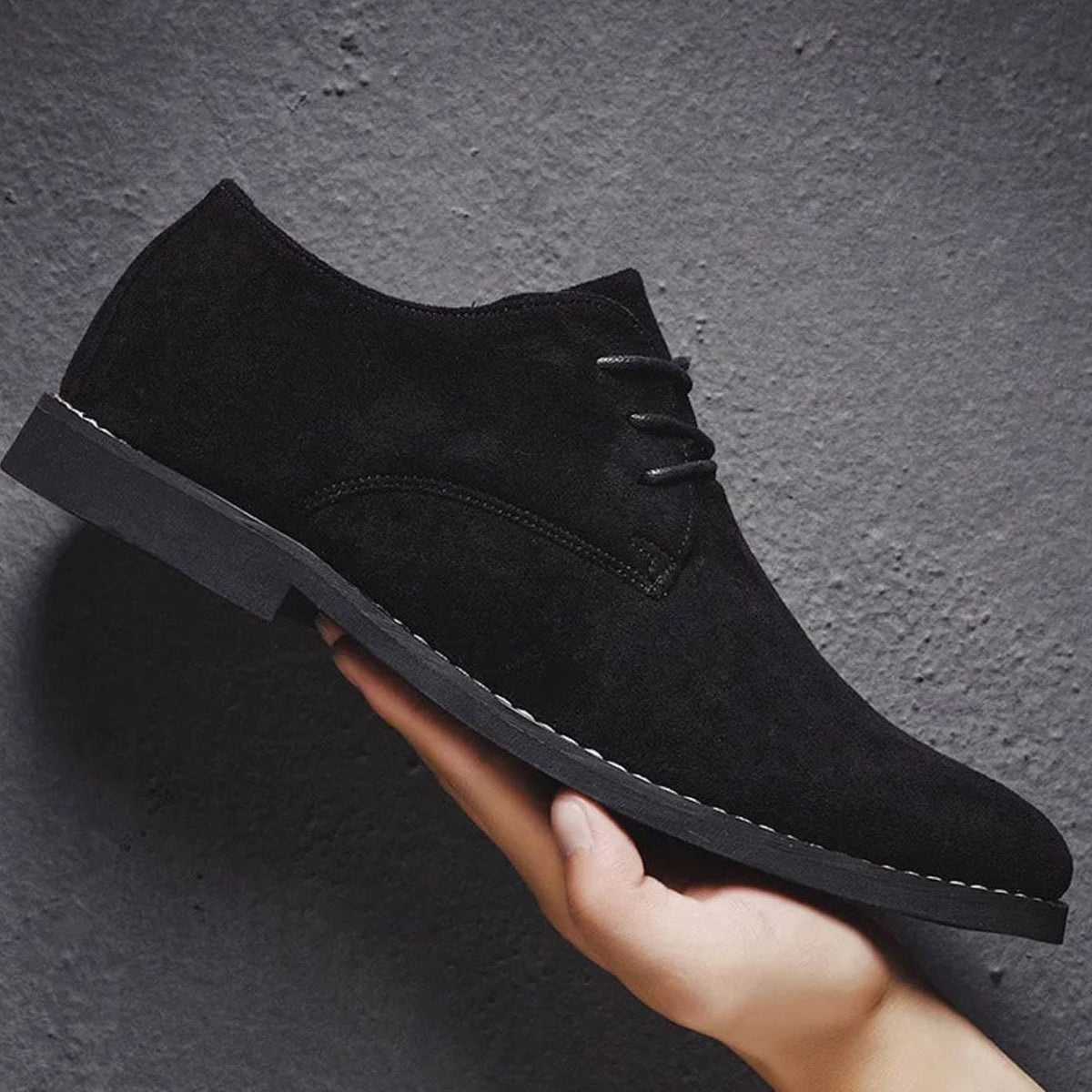 Suède herenderbyschoenen met veters