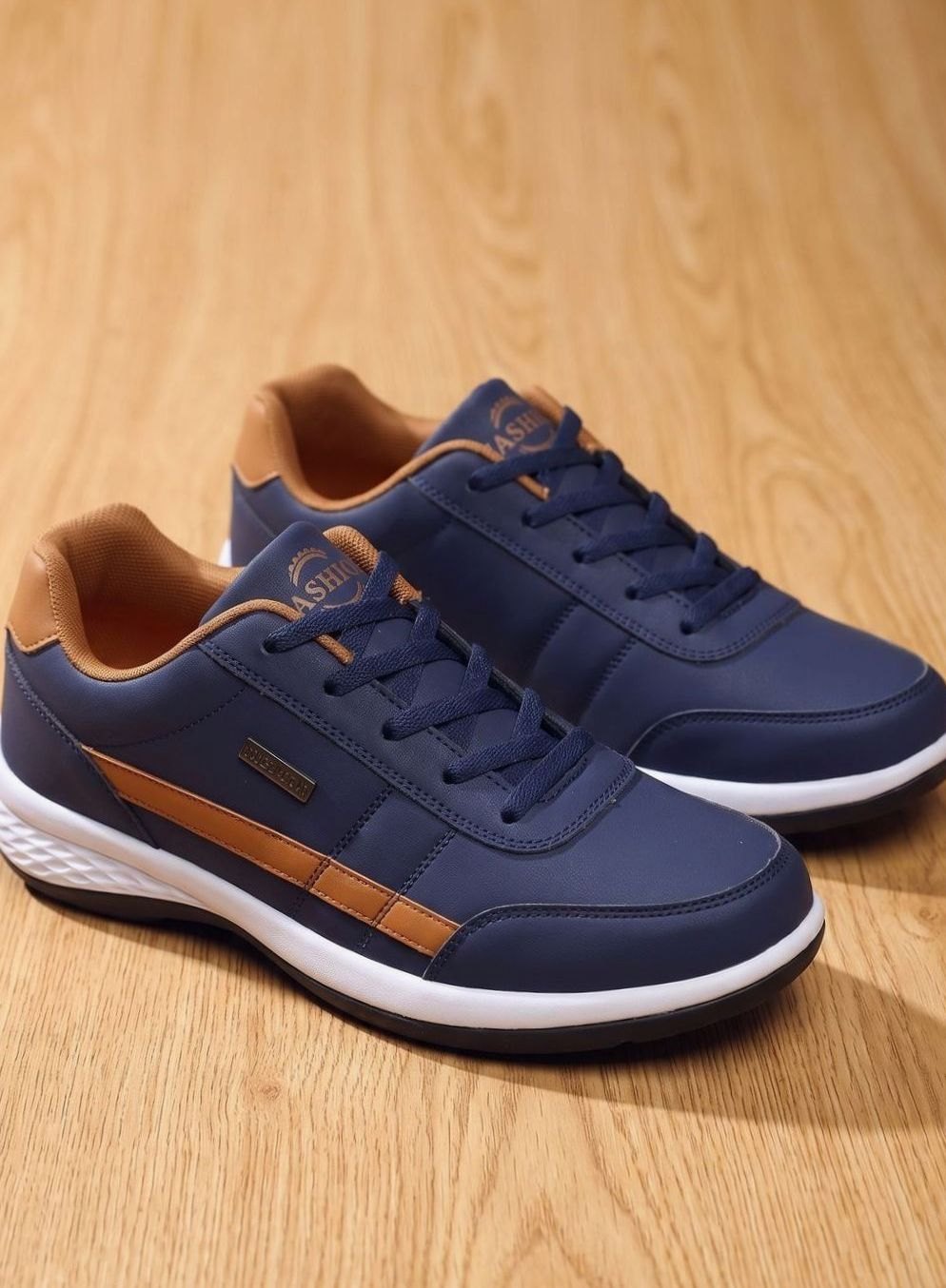Waterdichte herensneakers met veters en voetboogondersteuning