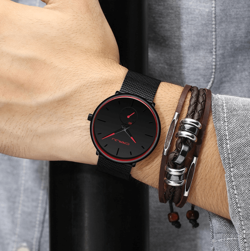 Dun modern herenhorloge CRJJU
