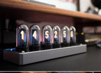 Verticale LED nixie tafelklok