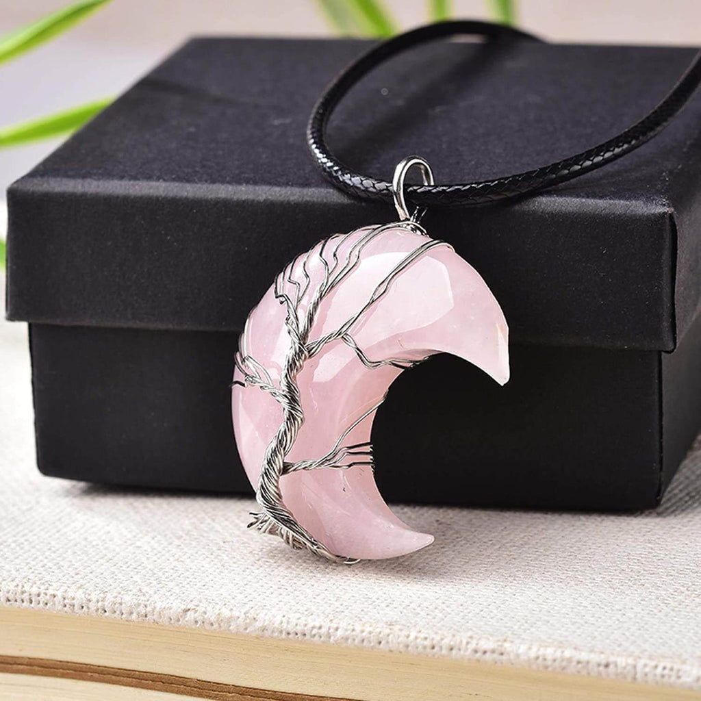 Maanketting met levensboomhanger