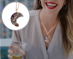 Maanketting met levensboomhanger