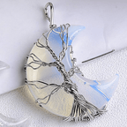 Maanketting met levensboomhanger
