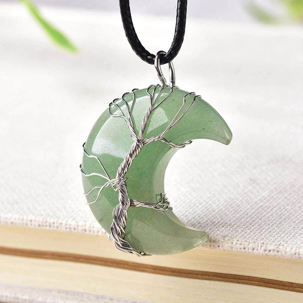 Maanketting met levensboomhanger