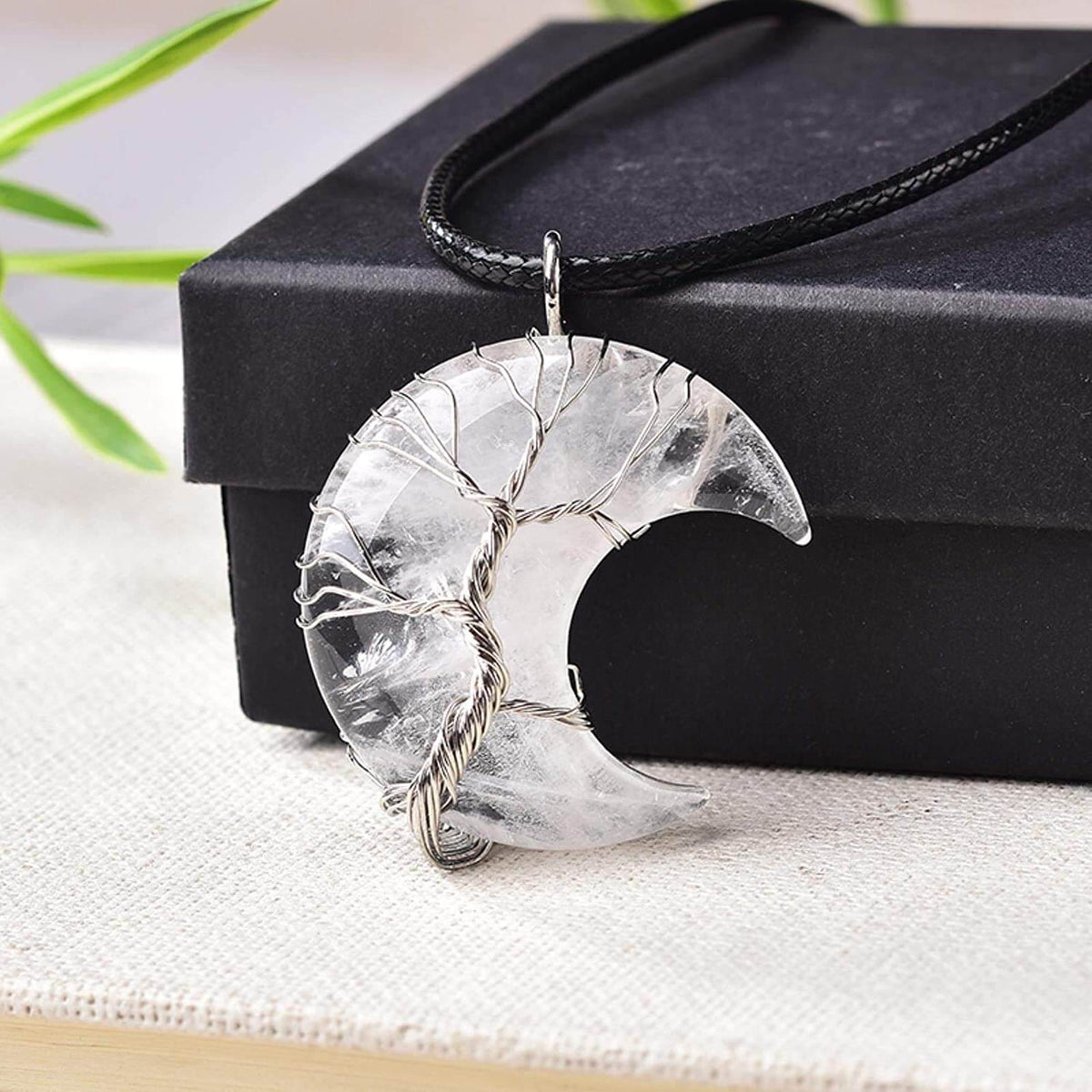 Maanketting met levensboomhanger