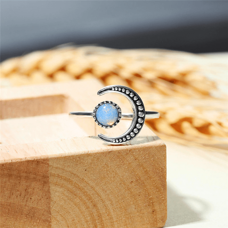 Ring met maansteen