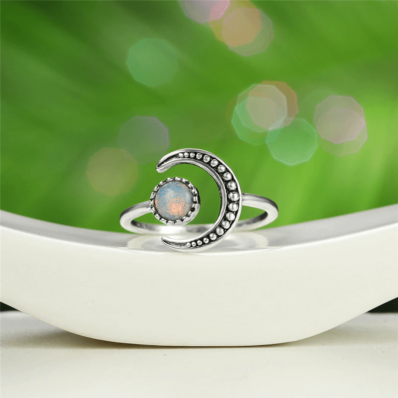 Ring met maansteen