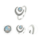 Ring met maansteen