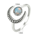 Ring met maansteen
