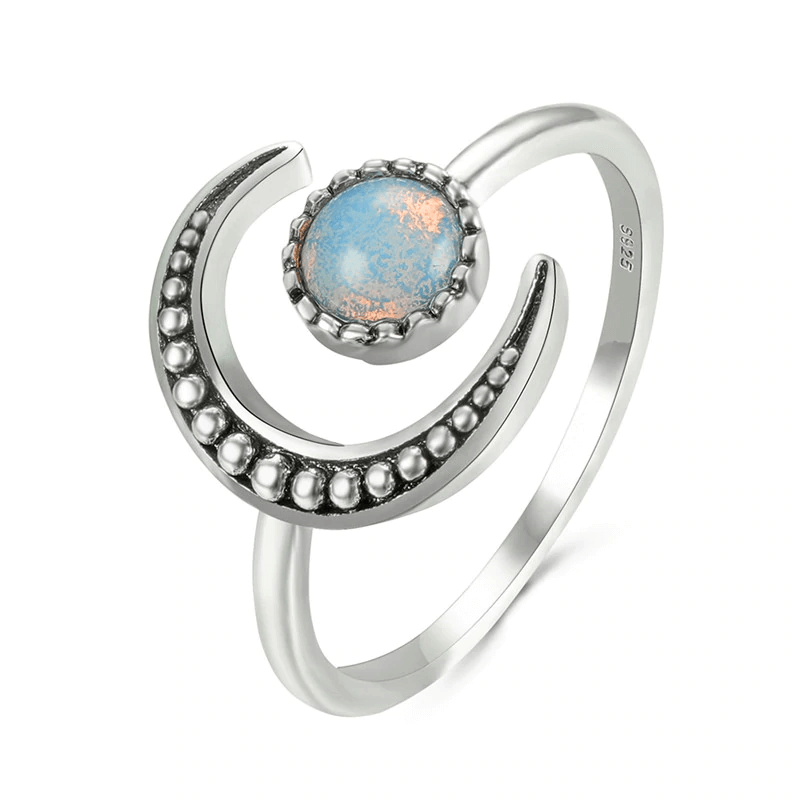 Ring met maansteen