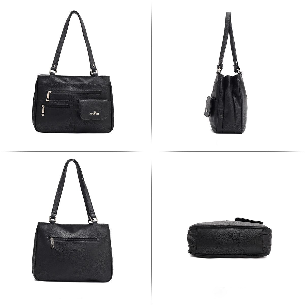 Multi-vakken dames schouder- en crossbody handtas — afbeelding 9
