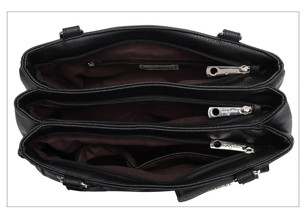 Multi-vakken dames schouder- en crossbody handtas — afbeelding 10