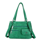 Multi-vakken dames schouder- en crossbody handtas — afbeelding 14