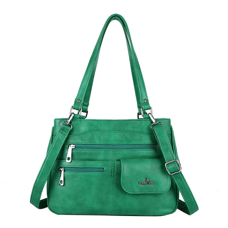 Multi-vakken dames schouder- en crossbody handtas — afbeelding 14