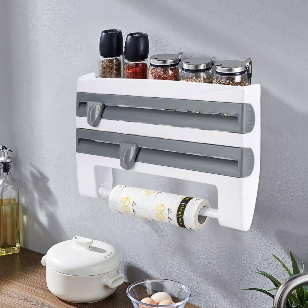Multifunctioneel keukenrek voor aan de muur – materiaal: ABS — afbeelding 2