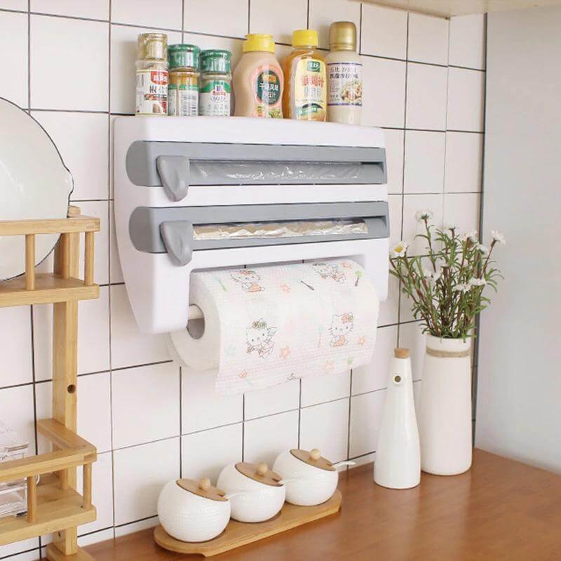 Multifunctioneel keukenrek voor aan de muur
