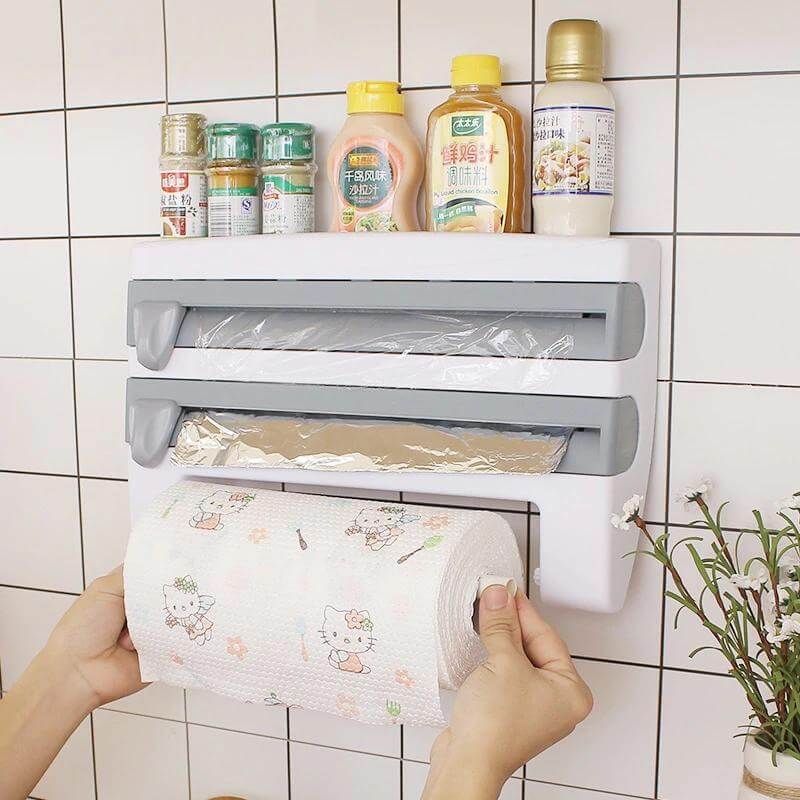 Multifunctioneel keukenrek voor aan de muur – materiaal: ABS — afbeelding 5