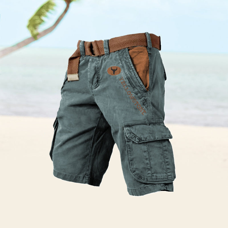 Gavin | Herencargoshort met zes zakken