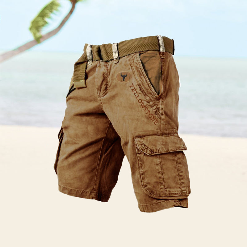 Gavin | Herencargoshort met zes zakken