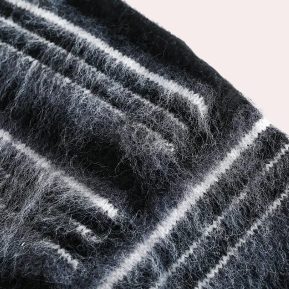 Gestreepte heren sweater met comfortabele pasvorm
