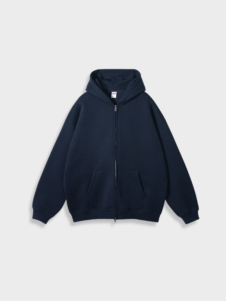 Oversized vest met rits
