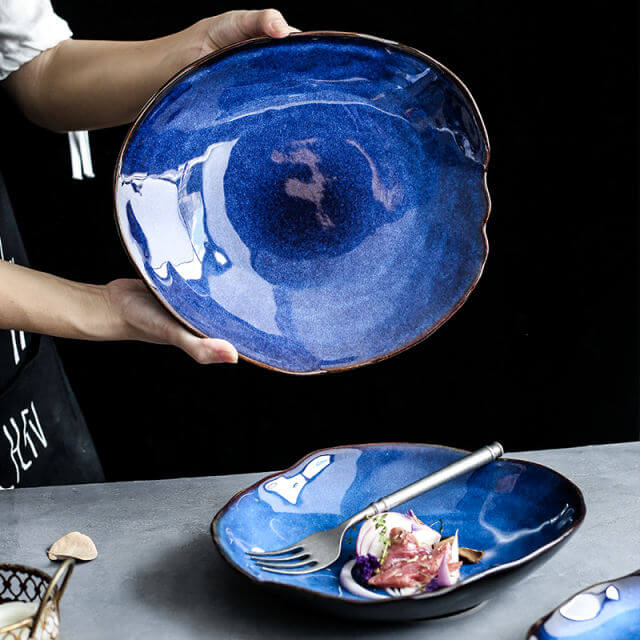 Keramische Nordic kom en bord — afbeelding 1