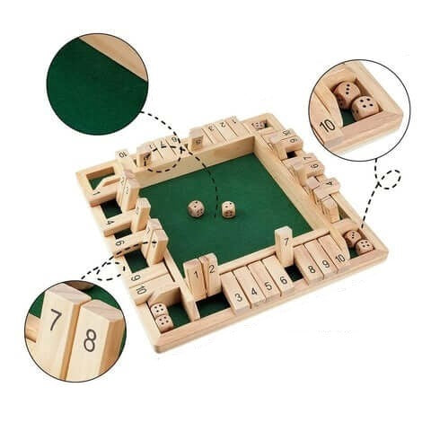 Shut the box bordspel