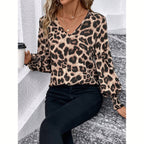 Damesblouse met luipaardprint