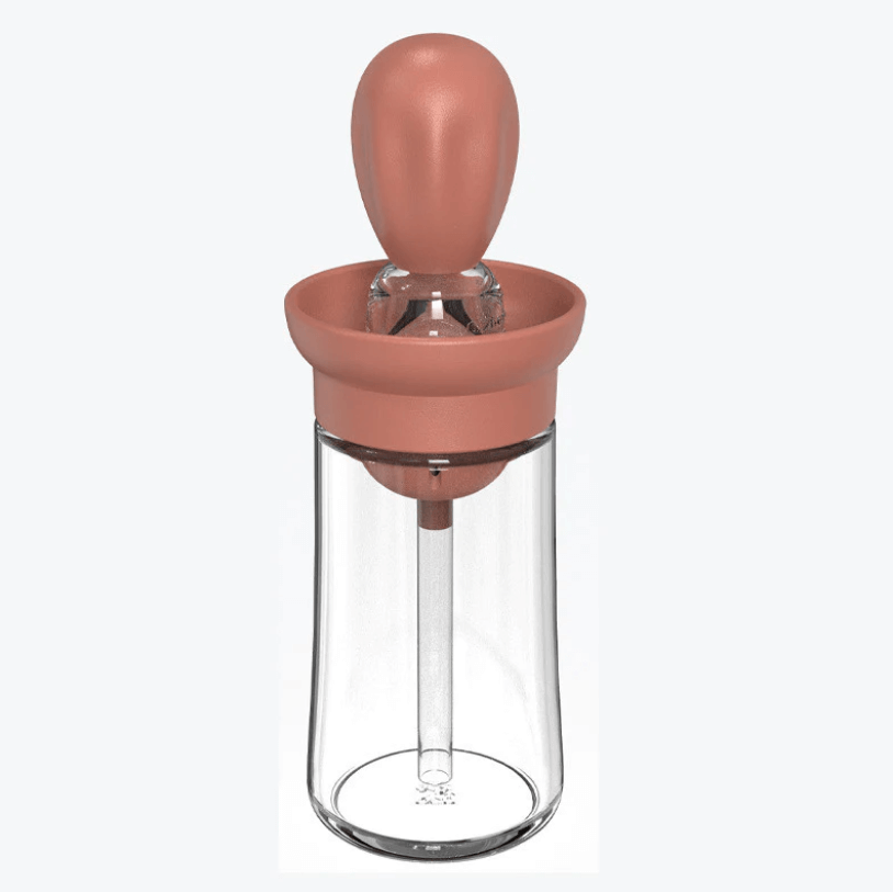 Olieverdeler fles met siliconen borstel