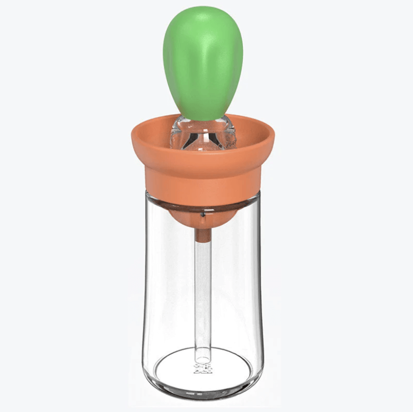 Olieverdeler fles met siliconen borstel