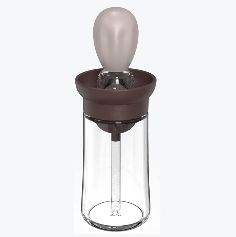 Olieverdeler fles met siliconen borstel