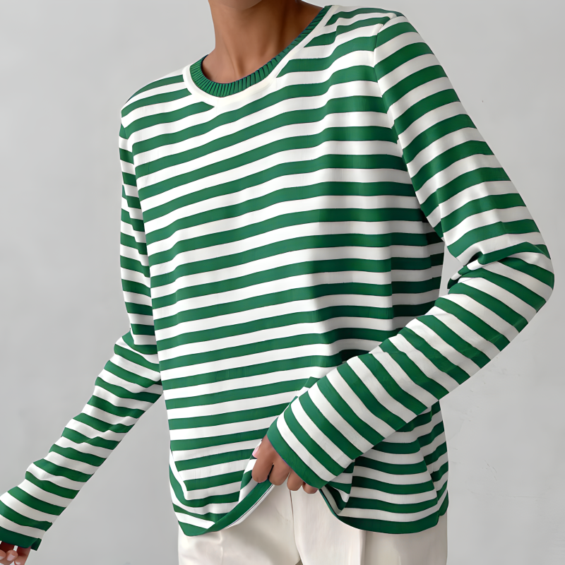 Stijlvol gestreept T-Shirt van lichtgewicht stof