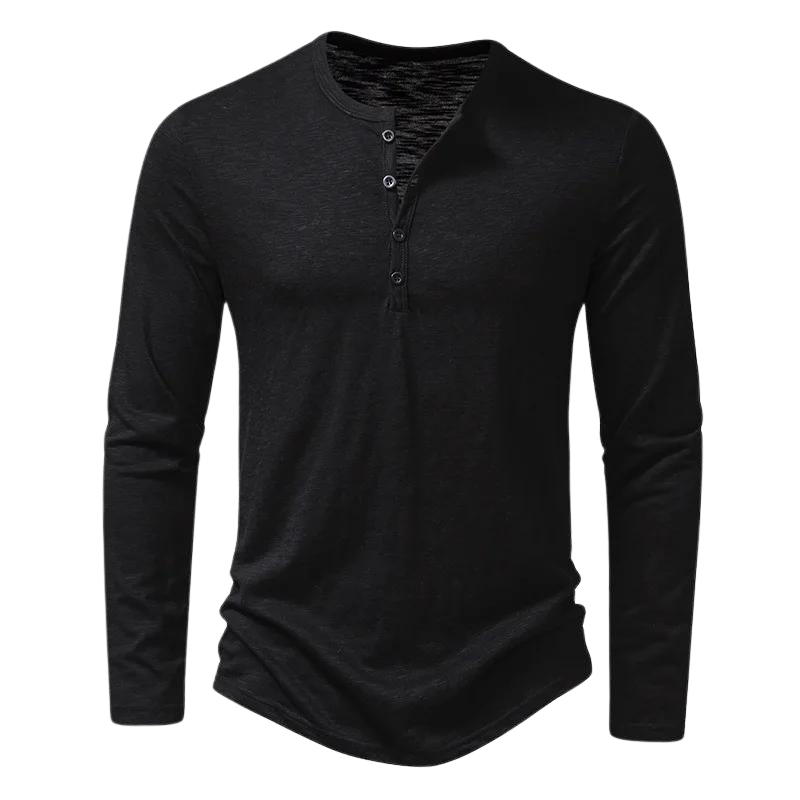 Udo | Herenshirt met ronde hals en lange mouwen