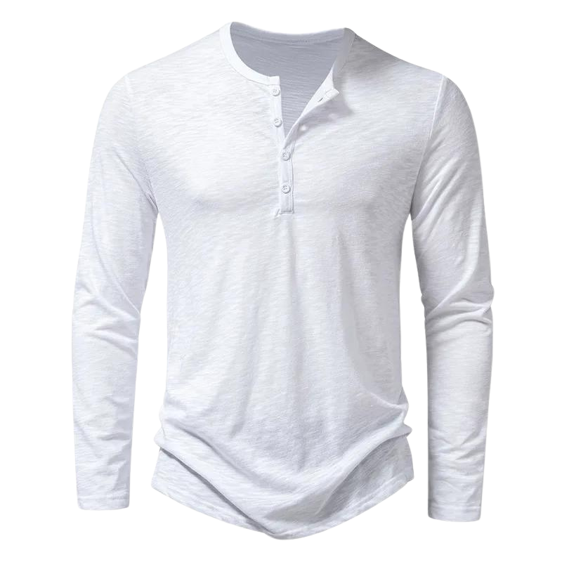 Udo | Herenshirt met ronde hals en lange mouwen
