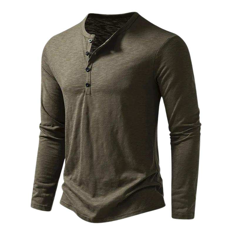 Udo | Herenshirt met ronde hals en lange mouwen
