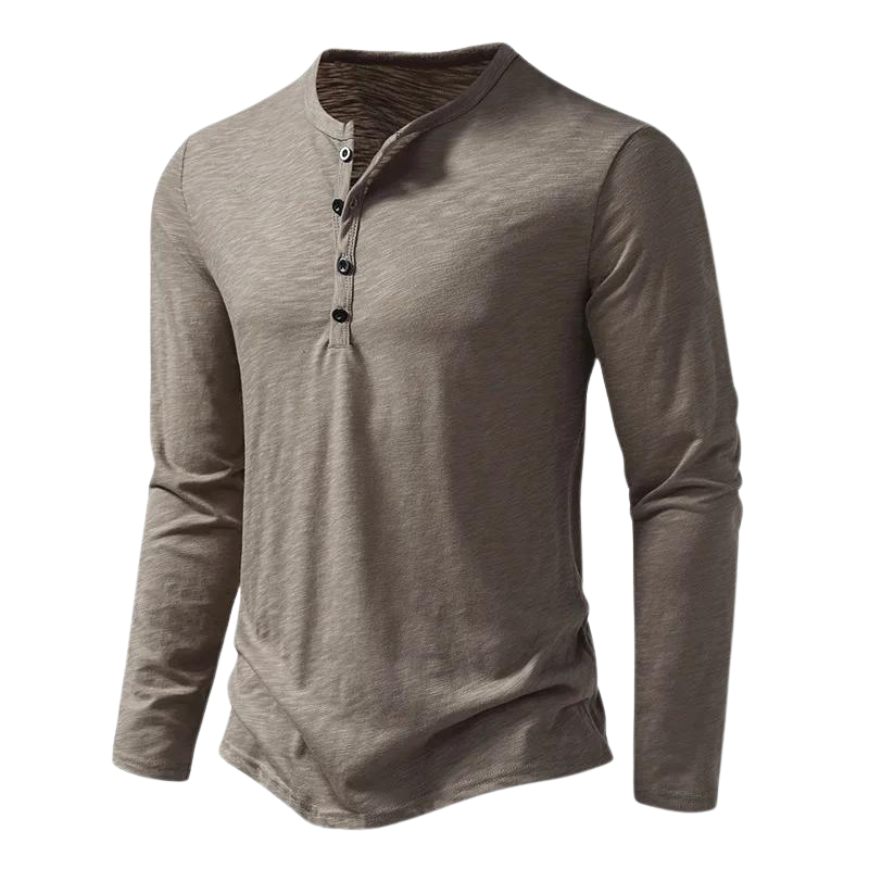 Udo | Herenshirt met ronde hals en lange mouwen