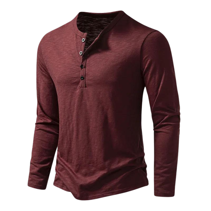 Udo | Herenshirt met ronde hals en lange mouwen
